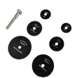 7 PCS / Set Electric Grinder Saw Blade High Speed Steel Saw Blade Woodworking Saw Blade High Speed Steel Cutting Piece, Model: 11025