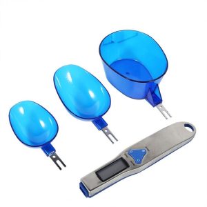Digital Spoon Scale LCD Display Bulk Food Digital Measuring Tool Scale Range: 500 / 0.1g, Scoops Amout: 3 PCS