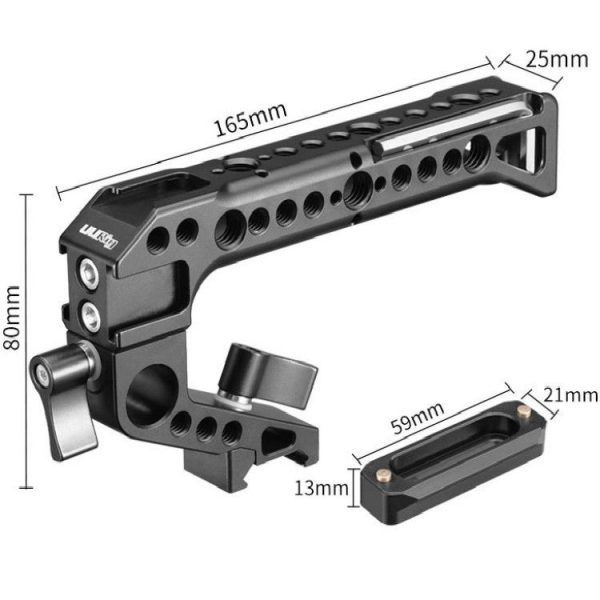 UURig R042 Hot Shoe Top Handle Grip Stabilizing Rig Cold Shoe Adapters Expand Fill Light Microphone Bracket - Image 5