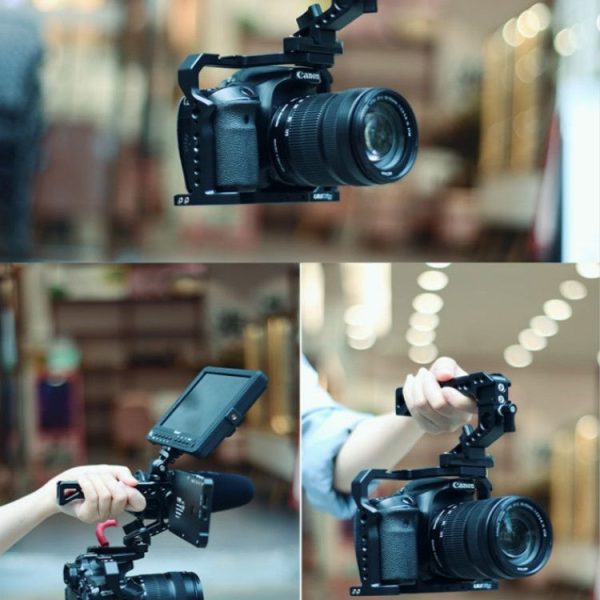 UURig R042 Hot Shoe Top Handle Grip Stabilizing Rig Cold Shoe Adapters Expand Fill Light Microphone Bracket - Image 9