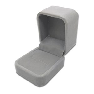 Exquisite Jewelry Packaging Gift Box, Specification: 5x5.5cm (Flannel Grey)