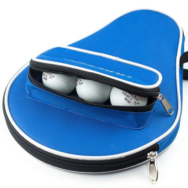 HUIESON HS-PT-H02 Gourd-shaped Zipper Oxford Cloth Single Table Tennis Racket with Ball Bag, Size: 30x20.5cm (Black) - Image 5