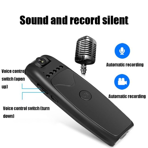 RD01 Intelligent Voice Control Motion Detection Night Vision HD 1080P Video Camera Dual Microphone Noise Reduction Voice Recorder, Capacity: 32G (Blue) - Image 9