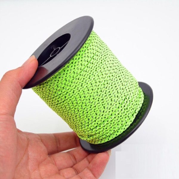 2.5mm Diameter Reflective String Windproof Tent Rope Line Camping Rope Reflective Tent Ropes, Length: 50m - Image 2