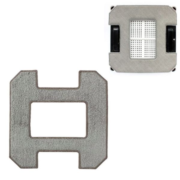 2 PCS Mopping Robot Accessories Mop for Liectroux X6 (Grey)