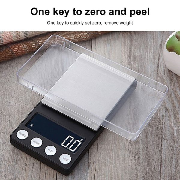 High-Precision Electronic Scale Mini Portable Jewellery Medicine Scale, Style: 200g / 0.01g - Image 7