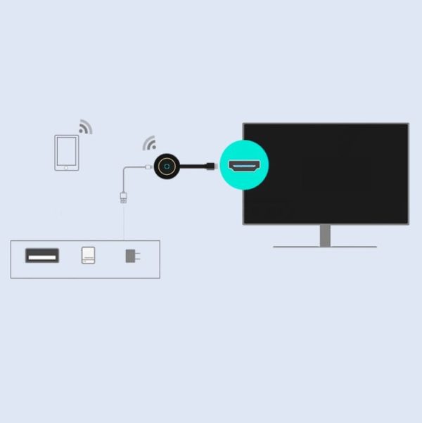 G7S 2.4GHz MiraScreen Wireless WiFi Display Dongle Receiver HDTV Stick for Chromecast - Image 6