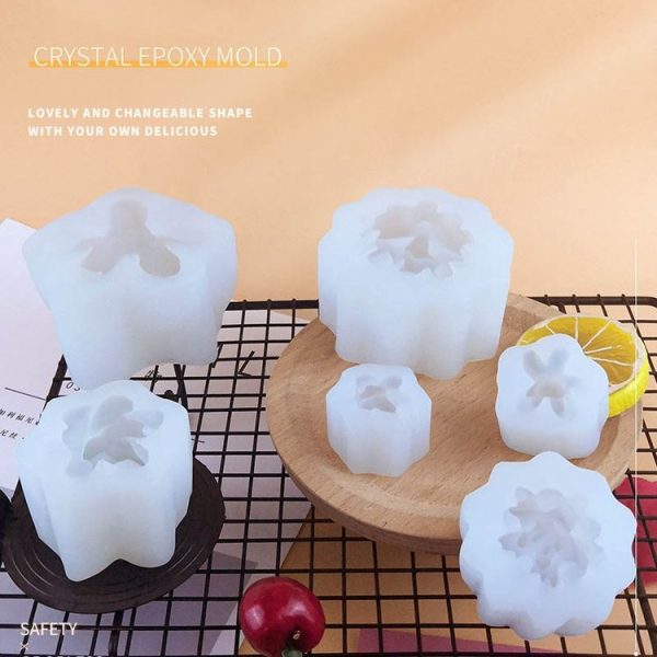 SX-ZW-196 Fleshy Three-Dimensional Candle Silicone Mold DIY Handmade Soap Aromatherapy Epoxy Mold - Image 6