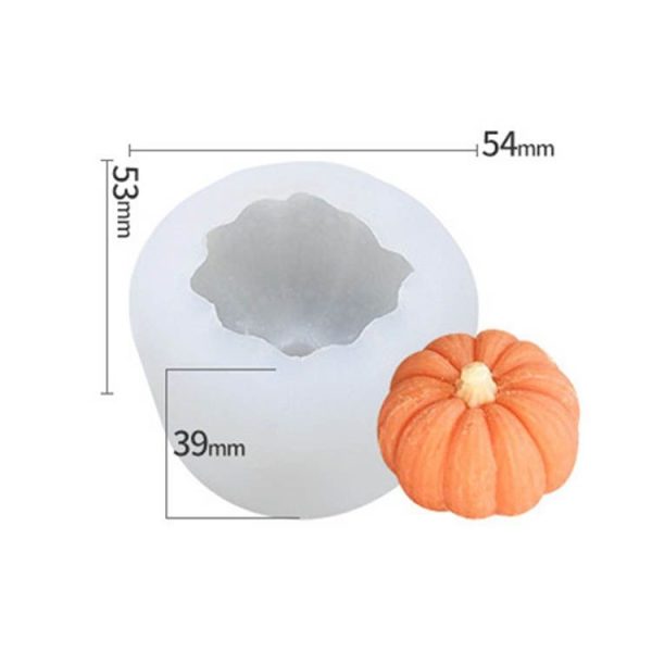 Halloween Three-Dimensional Pumpkin Cake DIY Scented Candle Silicone Mold, Specification: SW-45 - Image 2