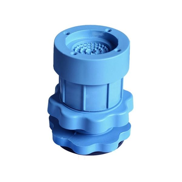 4 PCS / Set Furniture Home Appliance Washing Machine Rubber Foot Mat Moisture-Proof Shock Absorption Heightened Foot Mat Base Blue, Style: Adjustable Height About 8-9.5cm