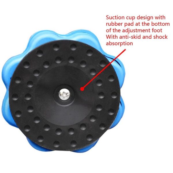 4 PCS / Set Furniture Home Appliance Washing Machine Rubber Foot Mat Moisture-Proof Shock Absorption Heightened Foot Mat Base Blue, Style: Adjustable Height About 8-9.5cm - Image 4
