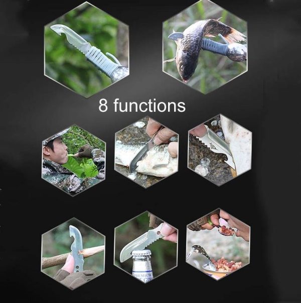 2 PCS Multifunctional Camping Tableware Knife Fork And Spoon Integrated Outdoor Survival Tool, Random Color Delivery - Image 8