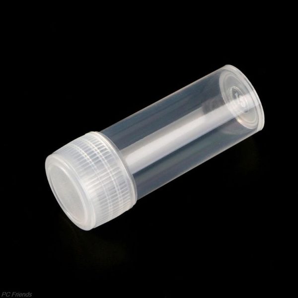 30 PCS 5ml Plastic Test Tubes Vials Sample Container, Powder Craft Screw Cap Bottles for Office School Chemistry Supplies, Capacity: 5ml - Image 4