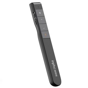 Inphic PL2 Wireless Pointer Laser Remote Control Pen Office PPT Flip Pen Multimedia Projection Red Laser Pen, Colour: Charging Clack