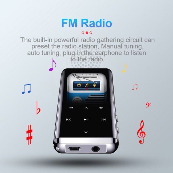 M13 High-Definition Noise Reduction Recorder Music MP4 Player, Support Recording / E-Book / TF Card Without Bluetooth (Black), Capacity: 4GB - Image 6