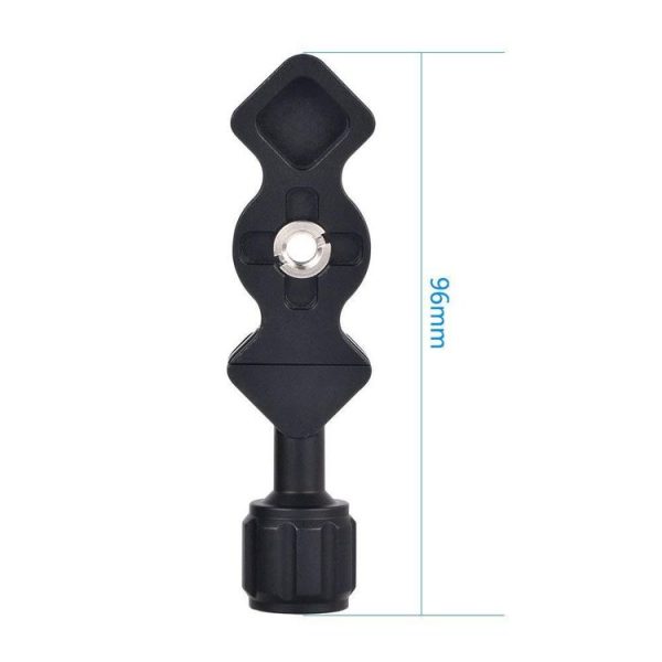 YJ25 Mini Fish Bone Style Aluminum-Magnesium Alloy Quick Release Clamp For Arca-Swiss, With Bubble Level And 3 / 8-Inch Screw Hole And 1 / 4-Inch Adapter Screw - Image 3