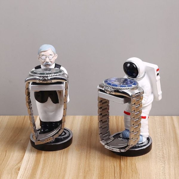 Watch Shelf Support Decorative Ornaments Watch Storage Box Display Stand, Item No.: Large Astronaut - Image 3