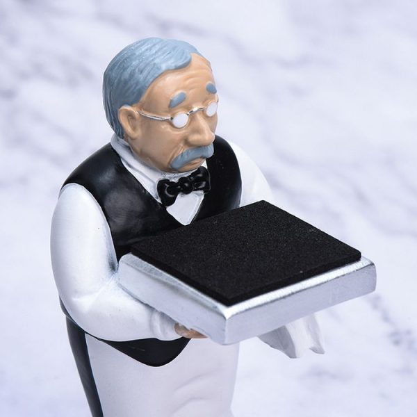 Watch Shelf Support Decorative Ornaments Watch Storage Box Display Stand, Item No.: Large Old Butler + Black Cover - Image 6