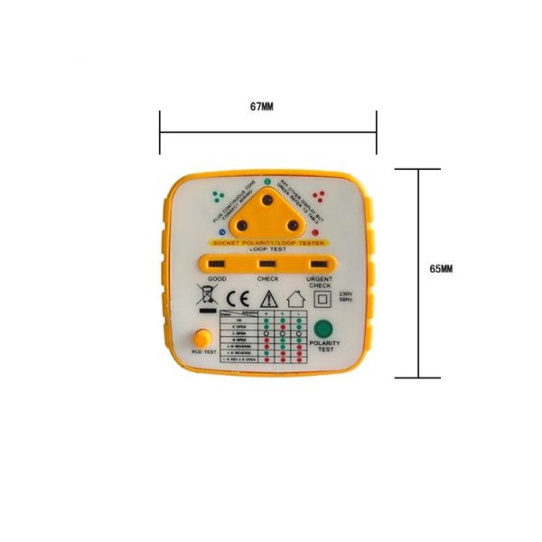 SK106 Power Socket Detector Leakage Household Power Socket Detector EU Plug - Image 4