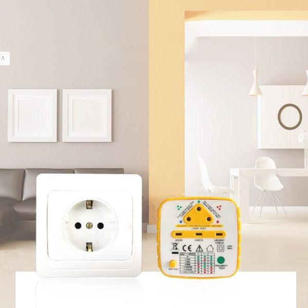 SK106 Power Socket Detector Leakage Household Power Socket Detector EU Plug - Image 6