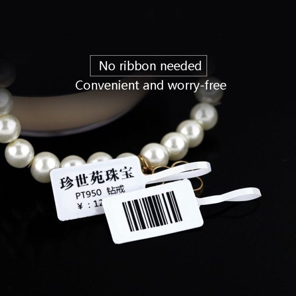 2 PCS Jewelry Tag Price Label Thermal Adhesive Label Paper for NIIMBOT B11 / B3S, Size: 02F 100 Sheets - Image 4