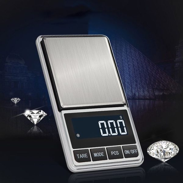 Kitchen Stainless Steel Mini Portable Scale High Precision Jewelry Scale Electronic Scale, Specification: 100g / 0.01g - Image 2
