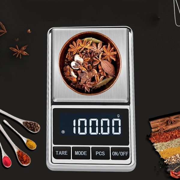 Kitchen Stainless Steel Mini Portable Scale High Precision Jewelry Scale Electronic Scale, Specification: 100g / 0.01g - Image 8