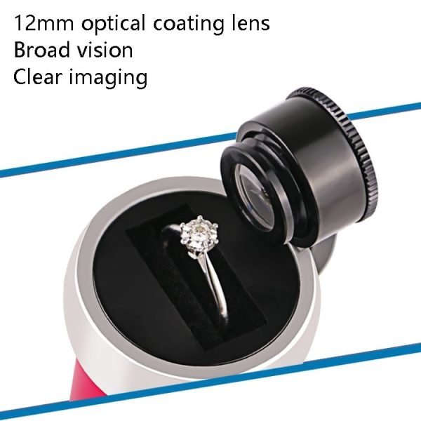10x HD Optical Glass Lens Diamond GIA Waist Code Professional Jewelry Waist Edge Code Appraisal Magnifying Glass, Color Random Deilvery - Image 3