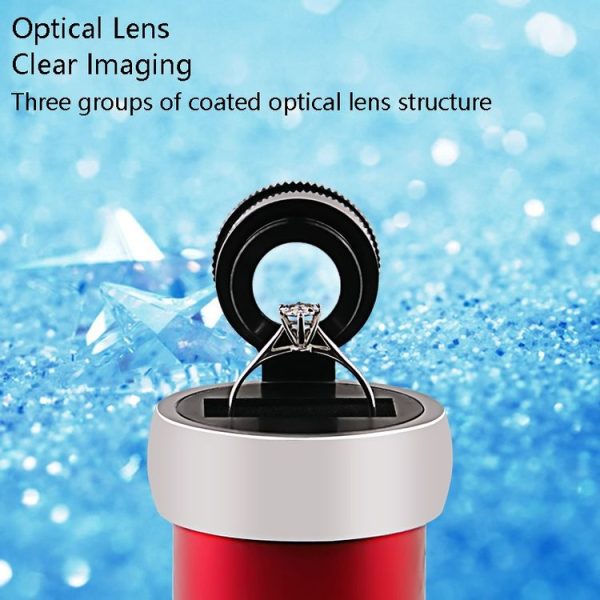 10x HD Optical Glass Lens Diamond GIA Waist Code Professional Jewelry Waist Edge Code Appraisal Magnifying Glass, Color Random Deilvery - Image 9