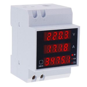 D52-2048 Multifunctional DIN-Rail Digital AC Voltage Power Factor Energy Meter