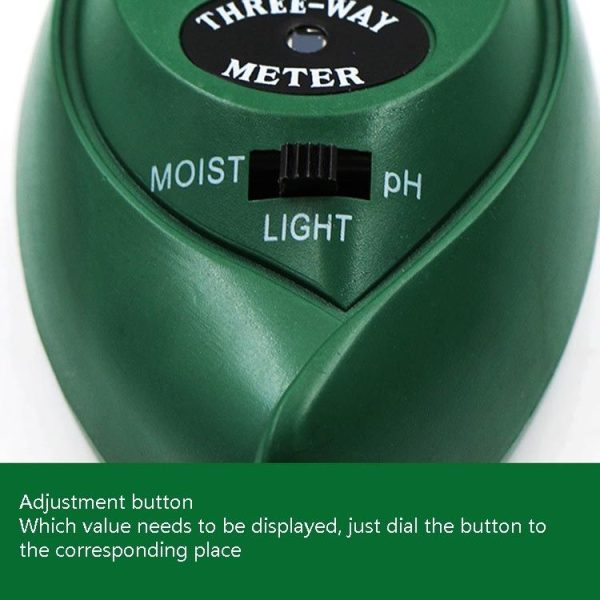 3 In 1 Soil Detector PH Value Light Intensity Test Pen Round Head Soil Dry Moisture Meter - Image 6