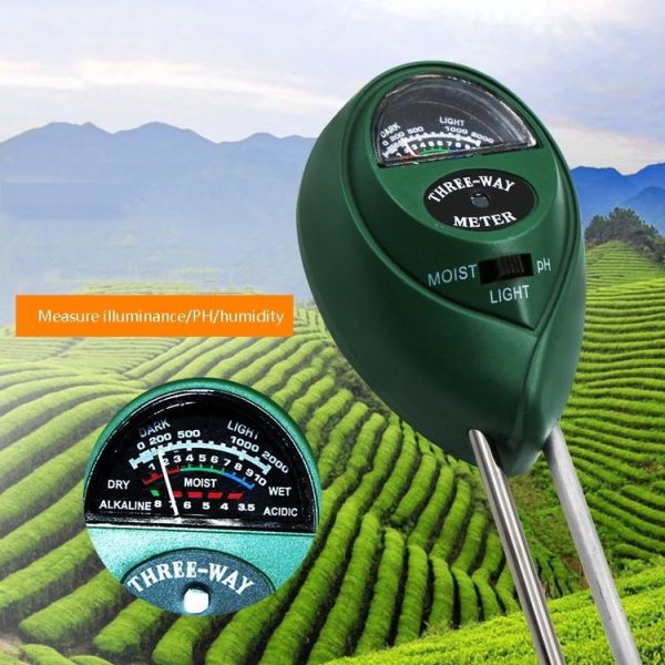 3 In 1 Soil Detector PH Value Light Intensity Test Pen Round Head Soil Dry Moisture Meter - Image 9