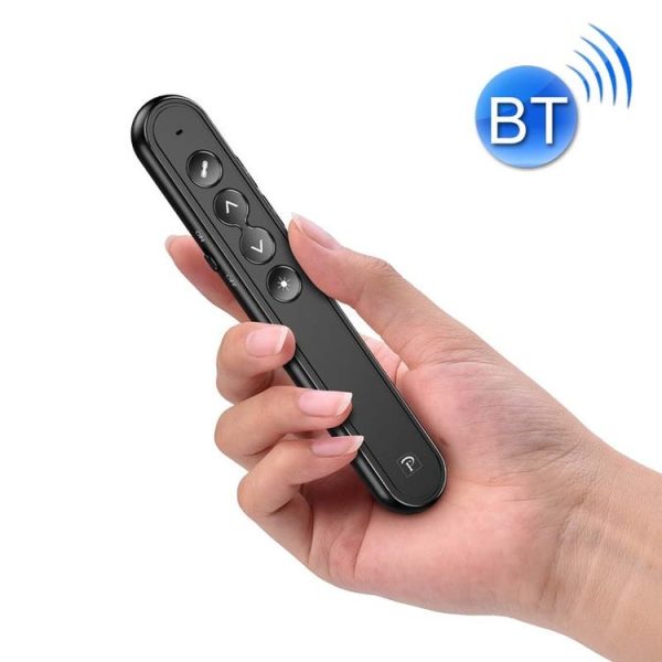 03153 Wireless Multi-Function Projector Page Turning Pen Remote Control Infrared Laser Pointer (Black)