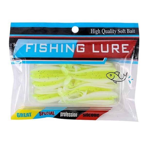 Simulated Fishing Lures Two-Color T-Tail Soft Lures Bionic Sea Fishing Lures, Colour: 7 - Image 3