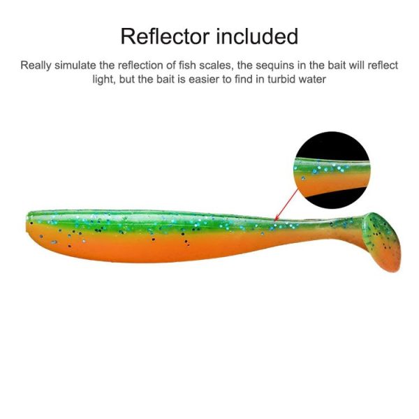Simulated Fishing Lures Two-Color T-Tail Soft Lures Bionic Sea Fishing Lures, Colour: 7 - Image 4