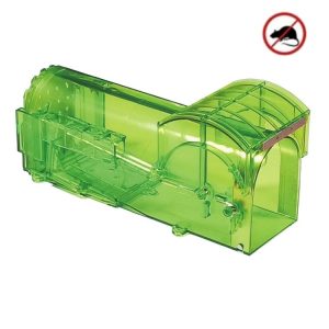 Short Cage Plastic Mousetrap Humane Cage For Catching Mice Alive (Green)