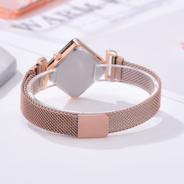 2 PCS Ladies Diamond Dial Quartz Watch, Colour: Purple - Image 4