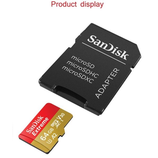 SanDisk U3 High-Speed Micro SD Card TF Card Memory Card for GoPro Sports Camera, Drone, Monitoring 128GB (A2), Colour: Black Card - Image 10