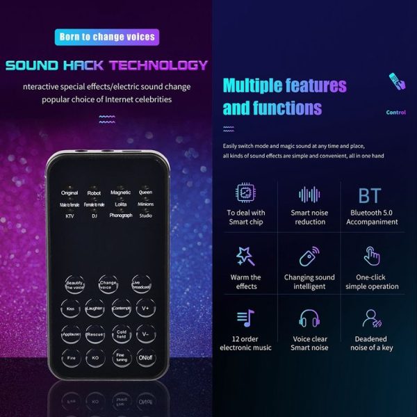 Universal Mini Sound Card Voice Changer For Mobile Phones And Computers - Image 2
