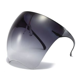 Men And Women All-Round Protection Anti-Fog Face Shield Integrated Anti-Spitting Goggles (Gradient Gray)