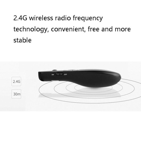 Deli 2.4GHz Laser Teaching Page Flip Pen Remote Play Pen with Flying Mouse, Model: 2806 (Black) Red Light - Image 6