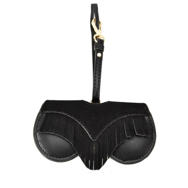 Cute And Funny PU Sunglasses Case Portable Glasses Case With Hanging Buckle, Colour: Black Tassel - Image 2