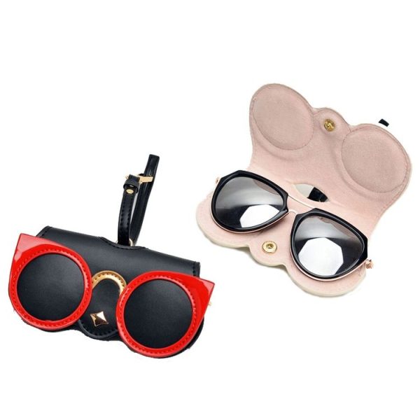 Cute And Funny PU Sunglasses Case Portable Glasses Case With Hanging Buckle, Colour: Black Tassel - Image 3