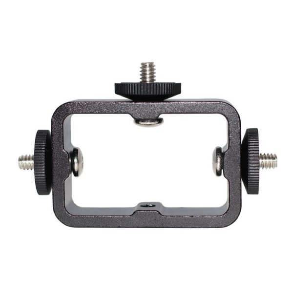 2 PCS Multi-Device Tripod Mount Adapter Live Broadcast Bracket 3 x 1 / 4 inch Threads Screw Clip - Image 2
