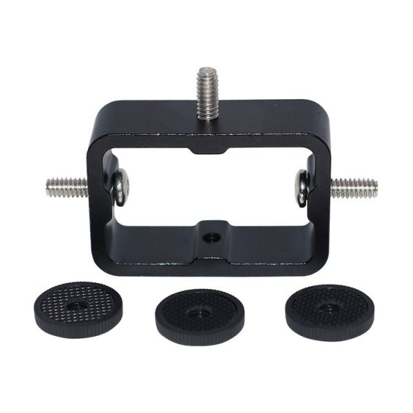 2 PCS Multi-Device Tripod Mount Adapter Live Broadcast Bracket 3 x 1 / 4 inch Threads Screw Clip - Image 3