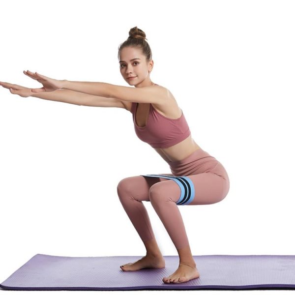 Squat Yoga Resistance Band Squat Loop Elastic Band, Size: 76 x 8cm(Pink) - Image 6