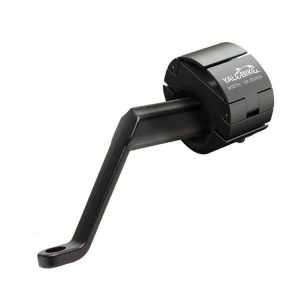 Electric Vehicle Invisible Mobile Phone Holder Bicycle Ring-Shaped Mobile Phone Holder, Colour: Black + Mirror Frame