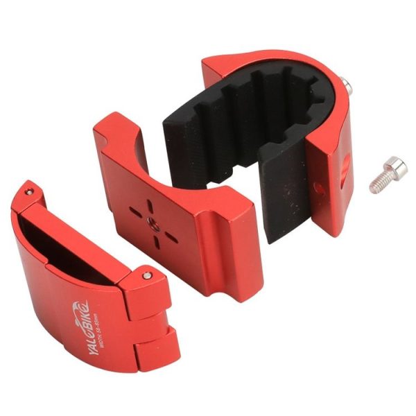 Electric Vehicle Invisible Mobile Phone Holder Bicycle Ring-Shaped Mobile Phone Holder, Colour: Rotating Invisible Black + Mirror Frame - Image 4