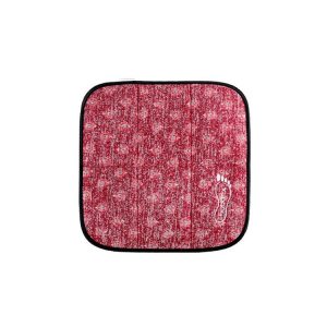 Outdoor Travel Small Cushion Folding Thickening Portable Single Wild Park Picnic Mat Beach Moisture-Proof Mat (Crimson)