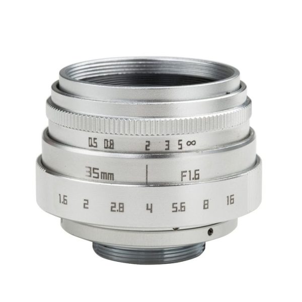 CA-015-C-B 35mm F1.6 FF Digital Camera Lens Silver VI Generation Micro Single Lens